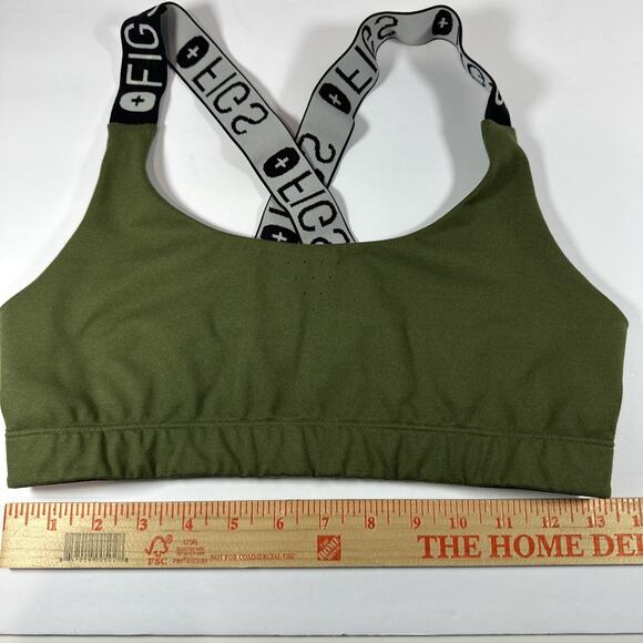 Figs Sports Bra Lot of 3 Large 2 green 1 Black Performance Underscrub Wireless - Picture 6 of 14